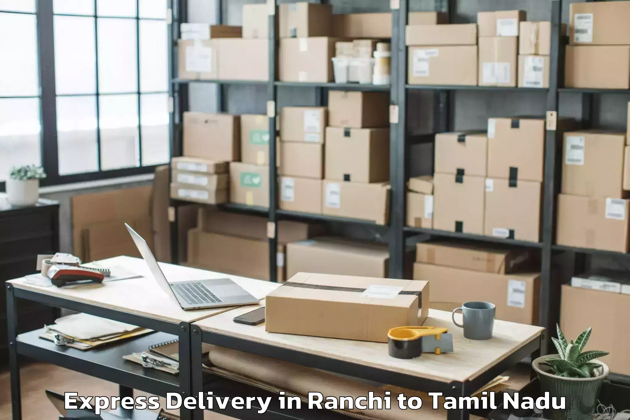 Book Your Ranchi to Thiruvidaimaruthur Express Delivery Today